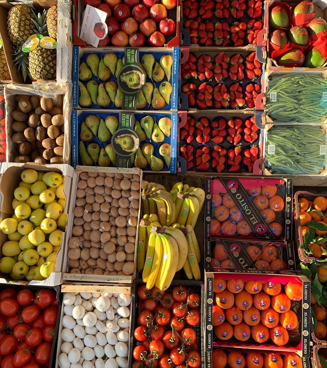 Cassette di frutta di stagione